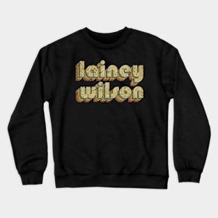 Lainey Wilson // Vintage Rainbow Typography Style // 70s Crewneck Sweatshirt